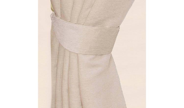 Homescapes Pack of 2 Chenille Curtain Tie Backs – Cream