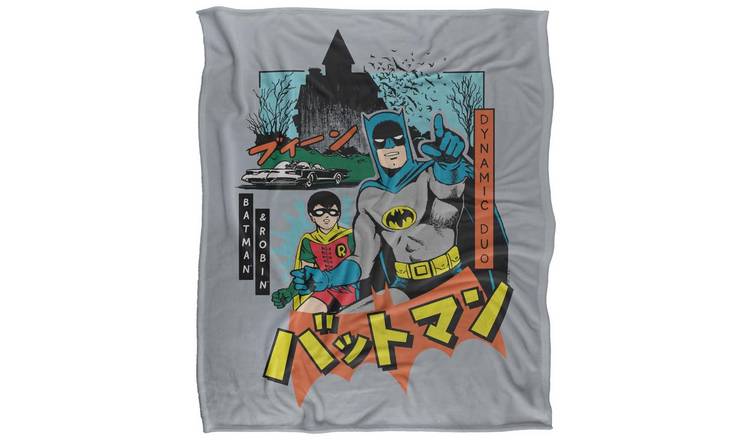 Batman Kanji Dynamic Duo Blanket - 152cm x 127cm