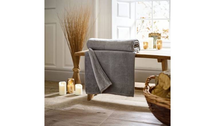 Deyongs Snuggle Touch Throw - Graphite