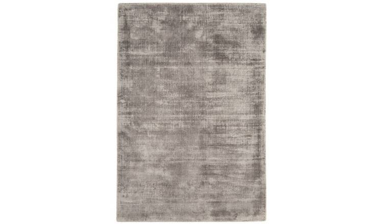 Mega Flooring Silver Handmade Plain Rug - 160 x 230cm