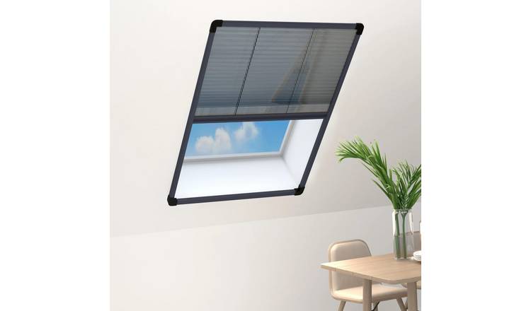 Walplus Plisse Insect Screen - Anthracite - 80 x 120 cm
