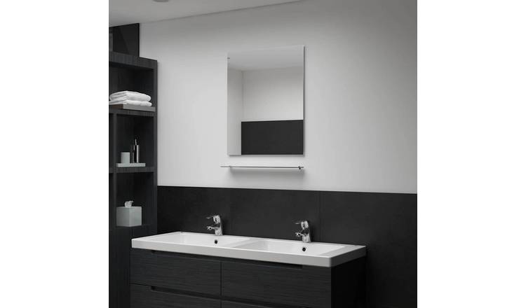 Walplus Tempered Glass Wall Mirror - Silver - 50 x 60 cm