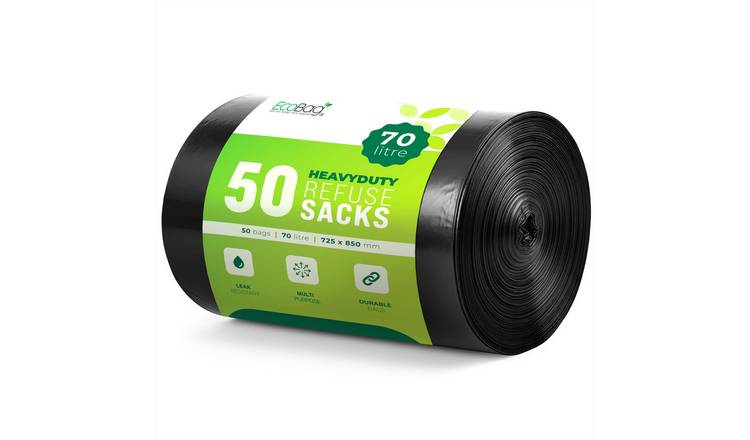 Merrimen 70L 33 Micron Heavy Duty Bin Bags - Pack of 50