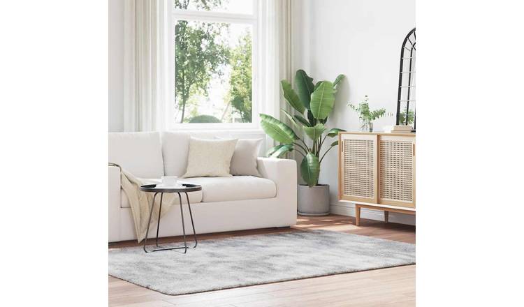 Walplus Navarra Polyester Rug - Silver Grey - 160 x 230cm