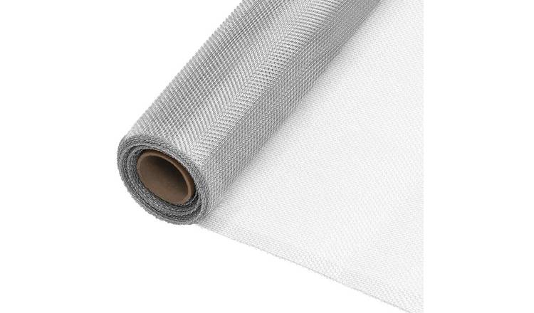 Walplus Aluminium Mesh Screen - Silver - 80 x 500 cm