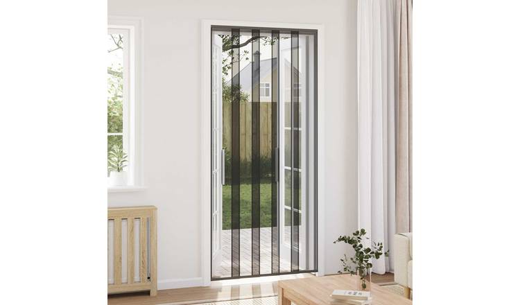 Walplus Polyester Insect Door Screen - Black - 110 x 240 cm