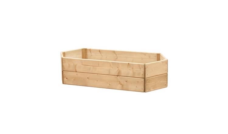 Greena Extended Hexagonal Wooden Raised Bed 90 x 30cm, 2 Tiers