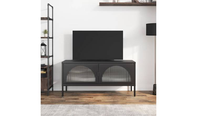 Walplus Steel TV Cabinet - Black - 105 x 35 x 50 cm