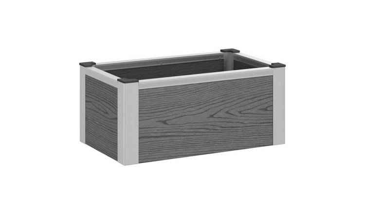 Walplus WPC Raised Garden Bed - Grey - 50 x 30 x 22 cm