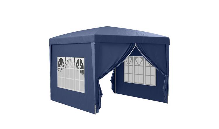 Outsunny Water Resistant Pop Up Sidewall Gazebo – Blue