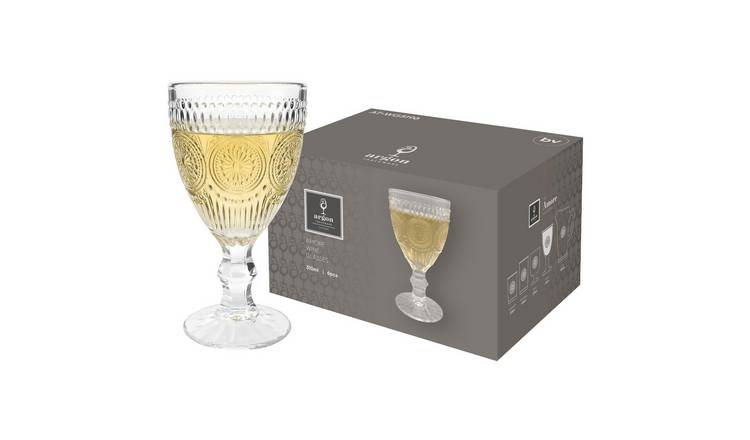 Argon Tableware Amore Ribbed Wine Glasses -  Pack of 24 - 310ml