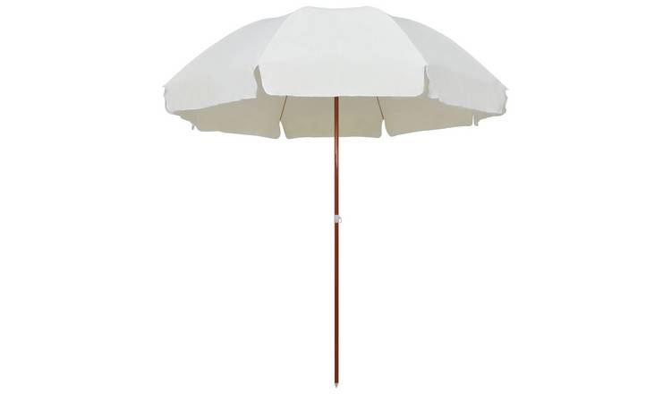 Walplus Polyester Garden Parasol - Sand - 255 x 280 cm