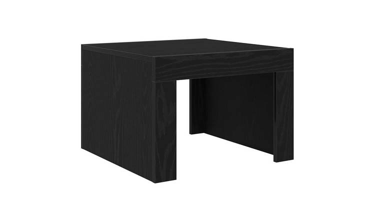 Walplus Square Coffee Table - Black Oak - 50 x 50 x 35 cm