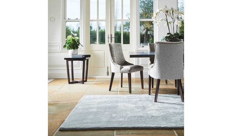 Mega Flooring Blue Modern Plain Rug - 160 x 230cm
