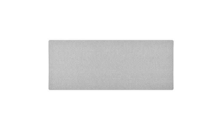 Walplus Polypropylene 3 mm Pile Carpet Runner - Light Grey - 80 x 200 cm