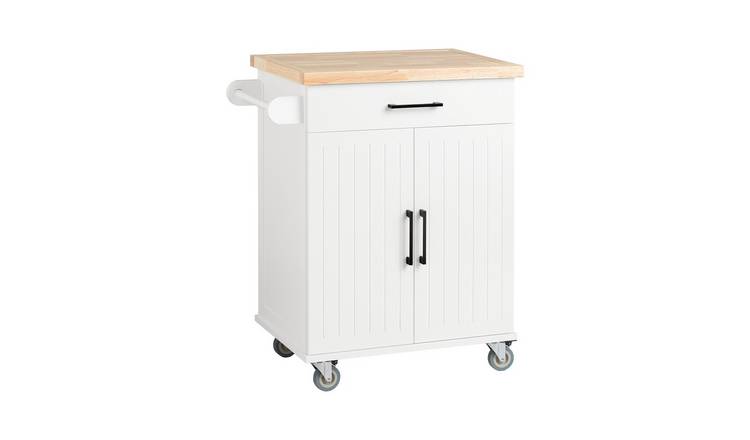 SoBUy 1 Drawer 2 Door 1 Adjustable Shelf Rolling Kitchen Trolley