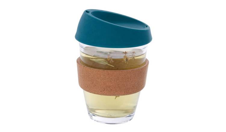 Orsina Mimo Glass Mug with Silicone Lid – Green