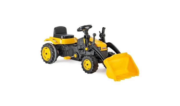 Pilsan Pedal Ride-On Tractor with Movable Bucket - Yellow