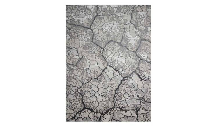 Mega Flooring Black Handmade Abstract Rug - 168 x 226cm