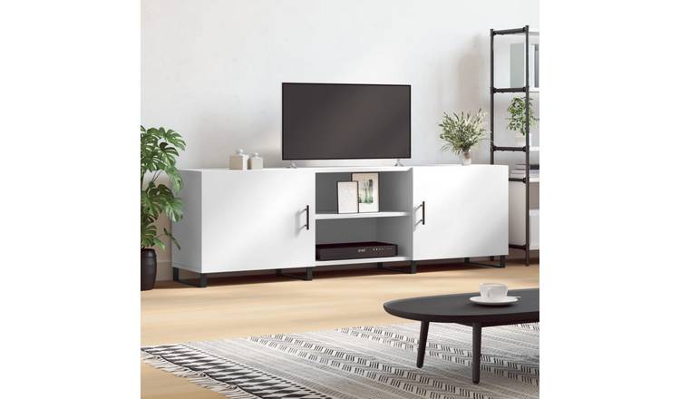 Walplus Engineered Wood TV Unit - White - 150 x 30 x 50 cm