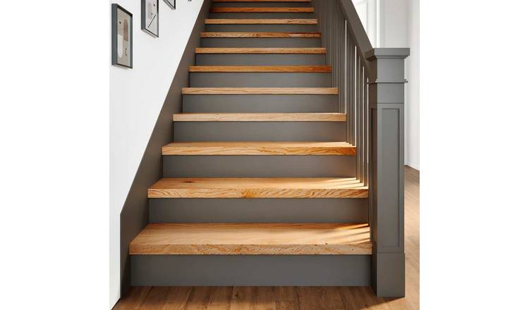 Walplus Pack of 4 Carpet Stair Treads - Light Brown - 90 x 30 cm