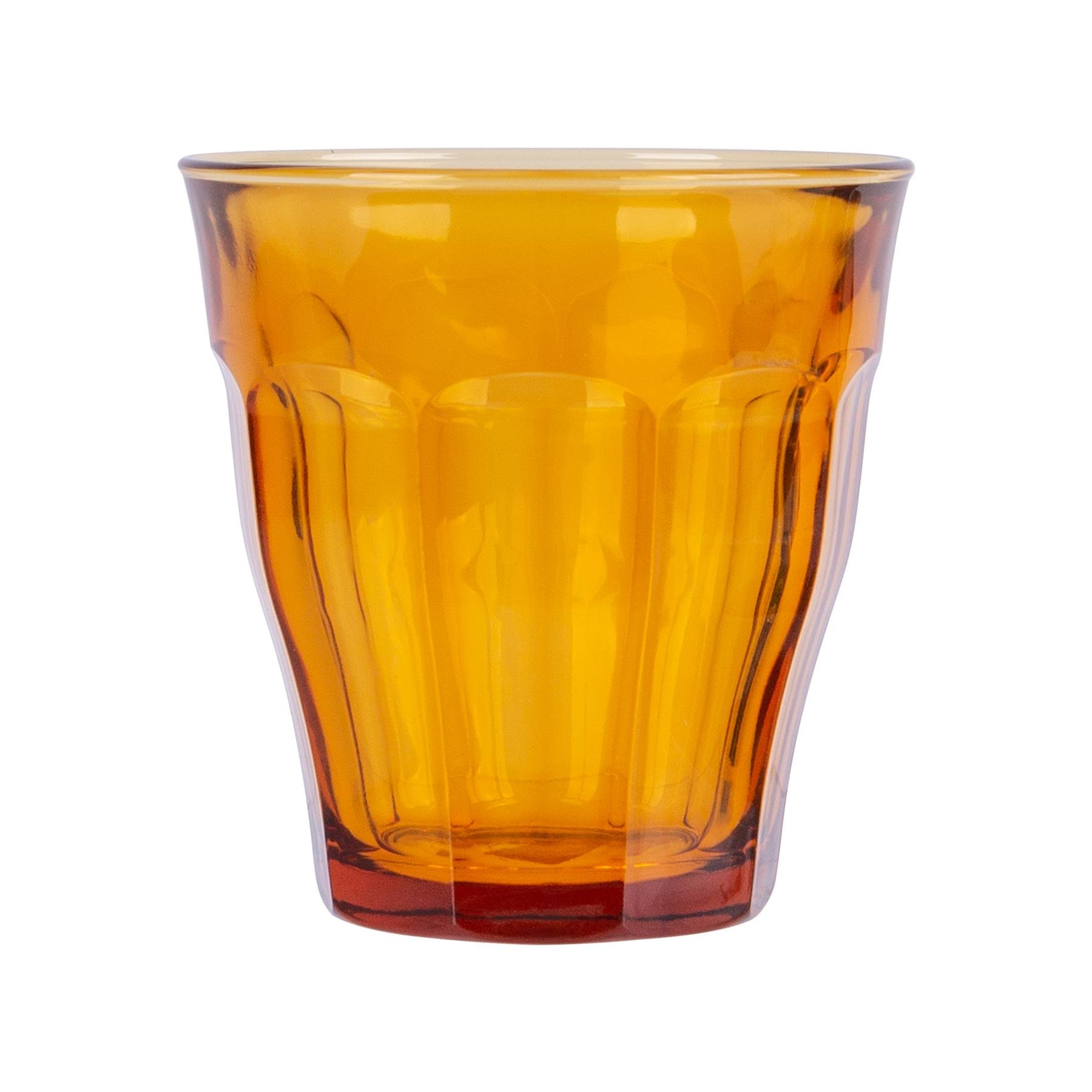 Duralex Picardie 250ml Drinking Glass Tumblers Pack of 12 - Yellow - Image 4