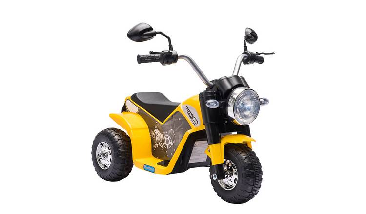 HOMCOM 6V 18 to 36 Months 3 Wheel Motorbike Ride on Toy – Yellow