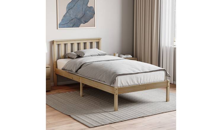 Vida Designs Milan Single Wooden Low Foot Bed - Pine