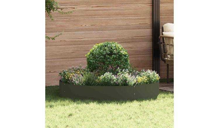 Walplus Steel Garden Planter - Olive Green - 120 x 120 x 20 cm