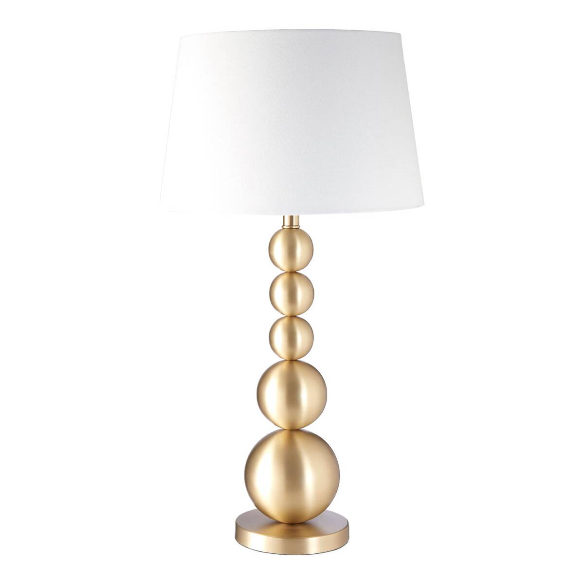Orsina Senna Stacked Orb Table Lamp – Gold - Image 1