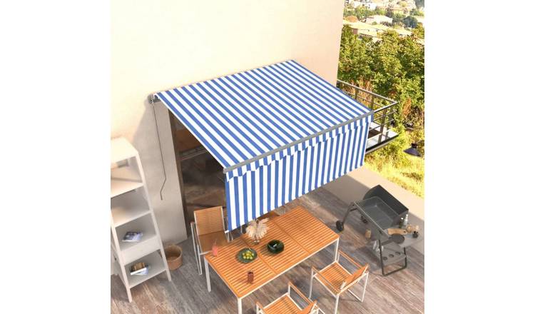 Walplus Manual Polyester - Blue and White - 300 x 250 cm - 3 x 1.2 cm