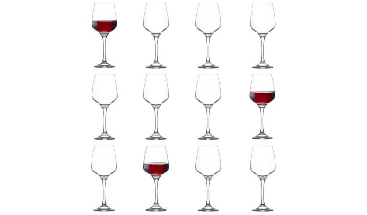 LAV Lal Red Wine Glasses -  Clear - Pack of 12
