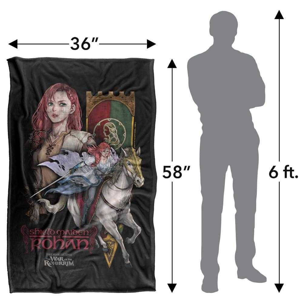 The Lord of the Rings: The Rohirrim Shield Maiden Hera Blanket - 152cm x 127cm - Image 4