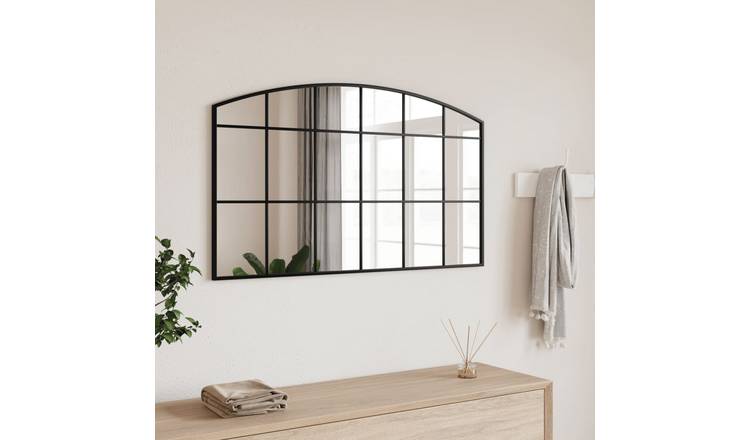Walplus Iron Wall Mirror - Black - 100 x 60 cm