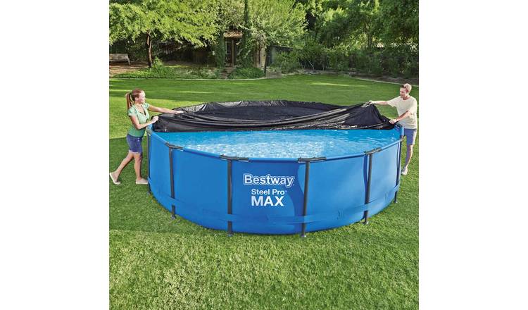 Walplus PVC Pool Cover - Anthracite - 457 cm