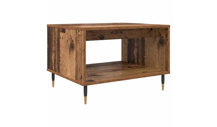 Walplus Engineered Wood Coffee Table - Dark Wood - 60 x 50 x 40 cm