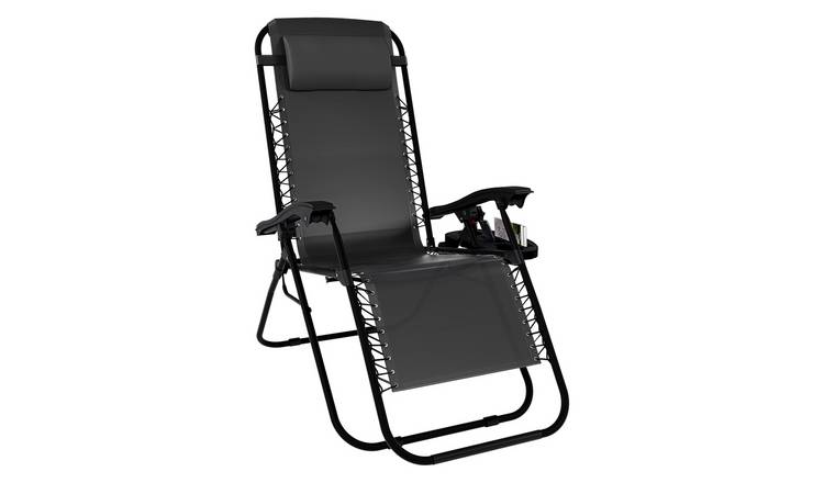 Garden Vida 2 Pack Zero Gravity Chairs - Grey