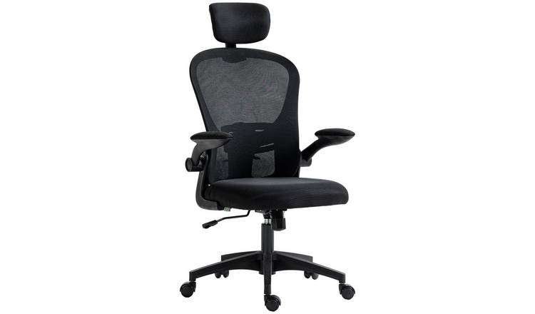 Vinsetto 4D Lumbar Support Ergonomic Desk Chair - Black