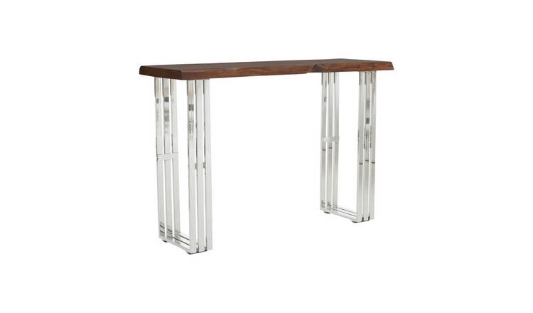 Orsina Hampstead Console Table – Natural & Silver