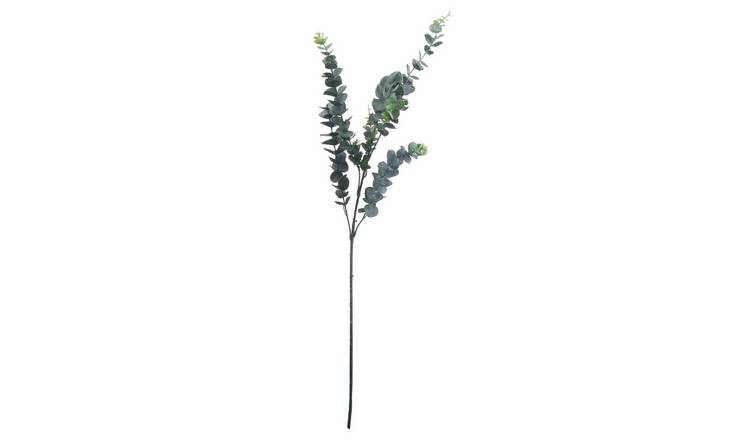 Hill Interiors Artificial Tall Single Stem Silver Dollar Eucalyptus - Green