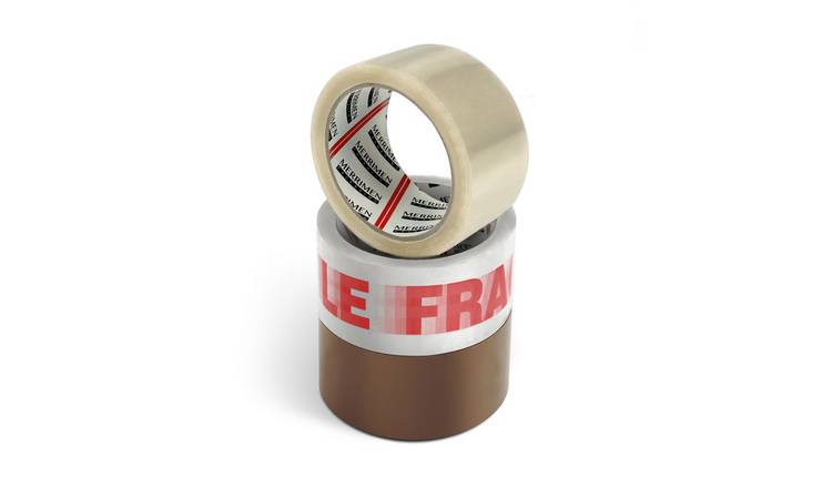 Merrimen Multi Heavy Duty Packaging Tape 48mm x 66m - Pack of 3