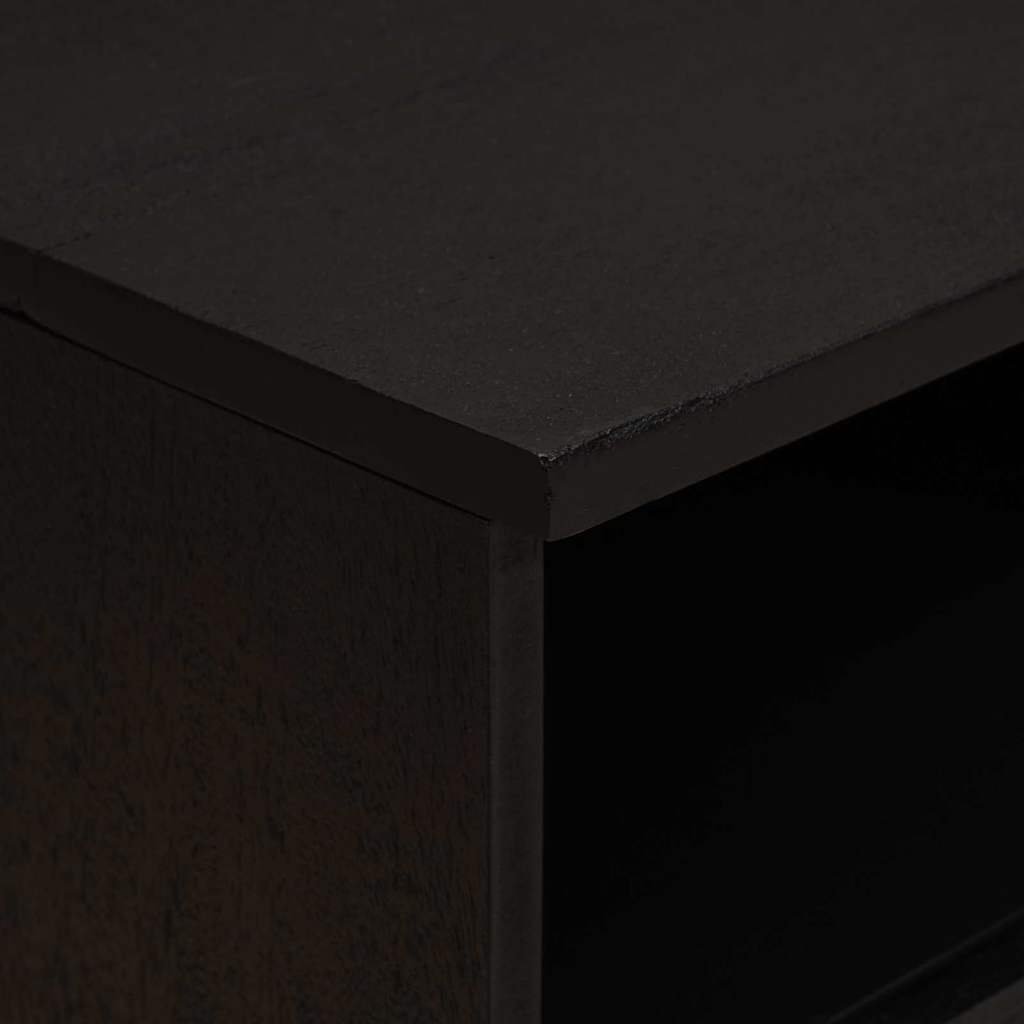 Walplus Solid Wood Nightstand - Black - 40 x 33 x 46 cm - Image 6