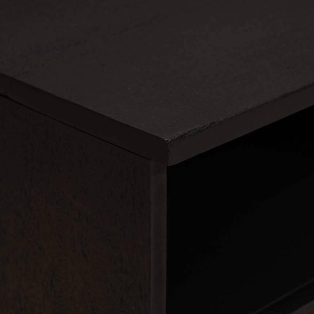 Walplus Solid Wood Nightstand - Black - 40 x 33 x 46 cm - Image 6
