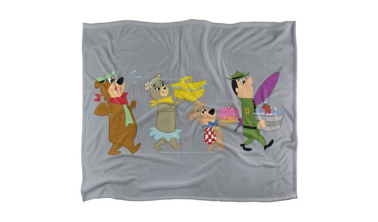 Yogi Bear Marching To The Picnic Soft Touch Blanket - 152cm x 127cm