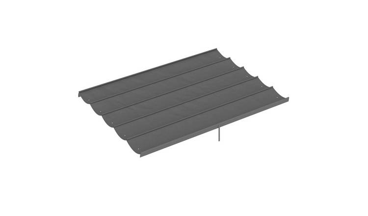 Outsunny Pergola Shade Cover Gazebo Retractable Roof Only - Light Grey