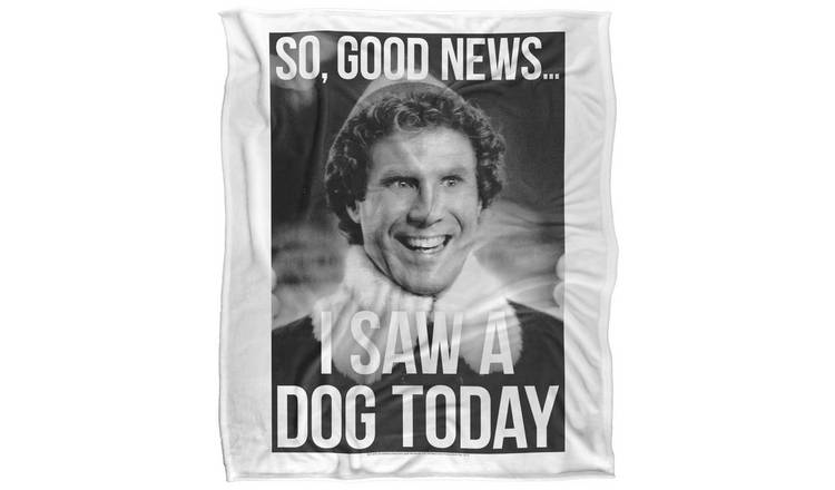 Elf Buddy I Saw A Dog Today Soft Touch Blanket - 152cm x 127cm