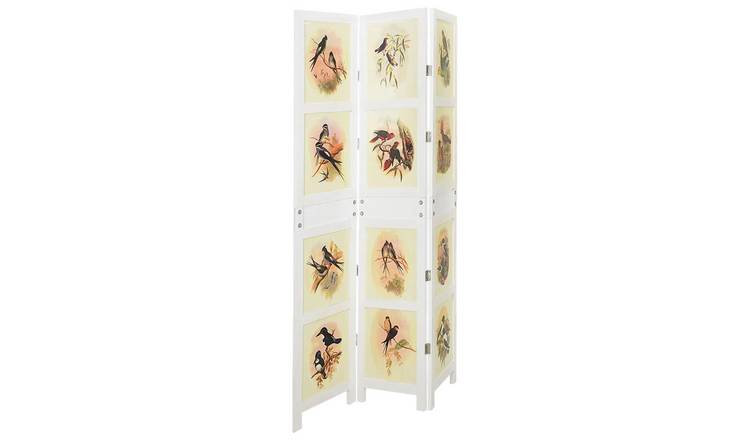 Walplus MDF Folding Room Divider - White - 106 x 165 cm