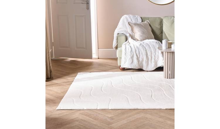 OHS Tufted Contour Soft Rug - 160 x 230cm - Ivory