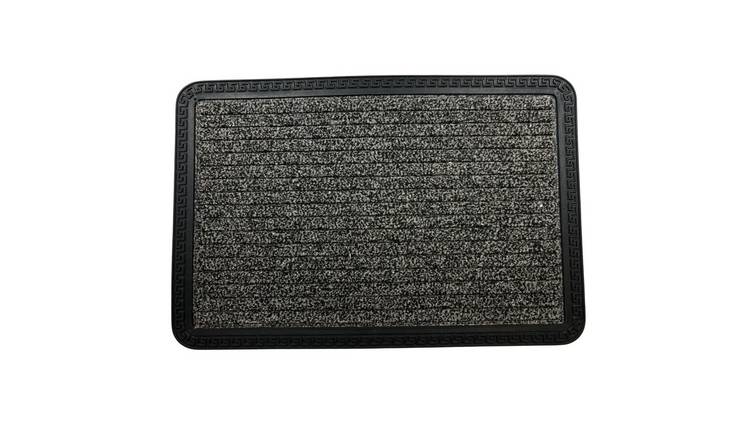 Ark Mat Anthracite 5mm Heavy Duty Washable Rubber Backed Door Mat - 40 x 60cm