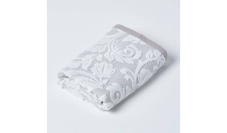 Homescapes Turkish Cotton Patterned Hand Towel - Beige